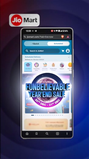 New year smartphone deals on Jiomart #collab