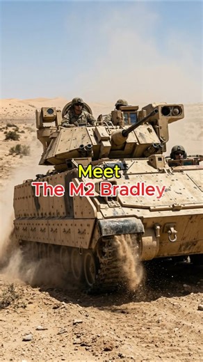 M2 Bradley: Not A Tank, But A TANK KILLER! 🇺🇸🔥#militarytech #shorts
