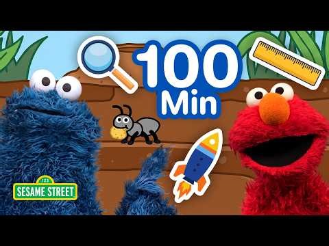 Fun with STEM  🔭 🧮  Building and Counting with Elmo! | 100 Mins | Sesame Street