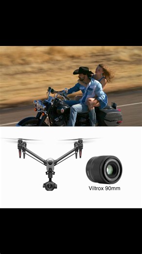 Flying the Viltrox DL 90mm on the Dji Inspire 3 | Motorcycle tracking