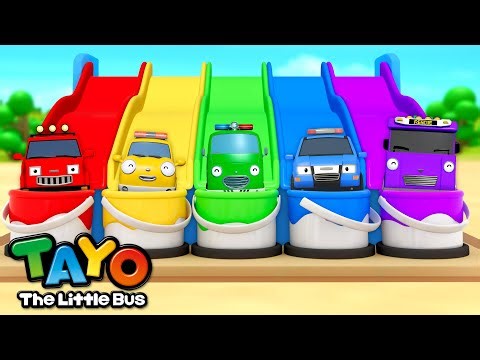 Learn Colors with Rescue Team!🎨| 60min Color Songs for Kids | Tayo the Little Bus