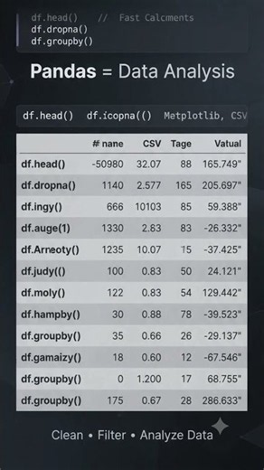 Python libraries that power the data world. #Python #NumPy #Pandas #Matplotlib #DataScience