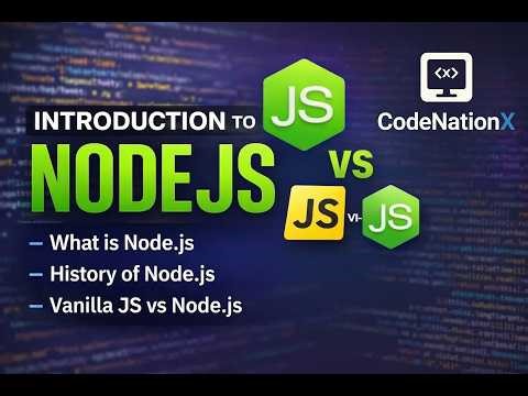 What is Node.js? Complete Beginner Guide | NodeJS vs JavaScript + Modules (NO CS Degree Required)