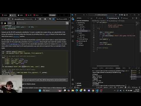 Learning Python - Day 139- Christmas is over. Back to SQLite and Python