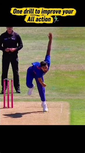 1.Drill to Fix Your Entire Fast Bowling Action 🔥 | Improve Speed & Accuracy Fastया #fastbowler