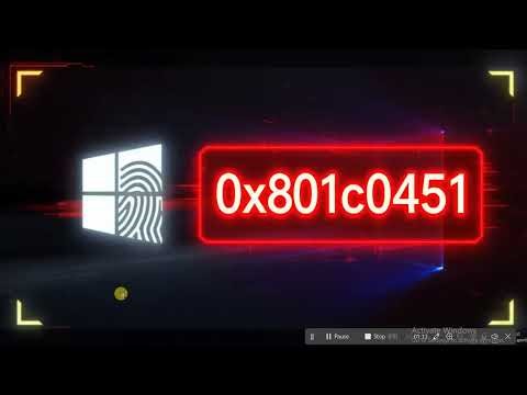 How to fix Windows Hello error 0x801c0451 on Windows 11