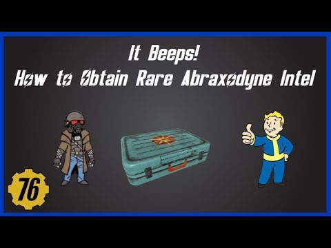 How to pull Abraxodyne Intel Misc - Fallout 76