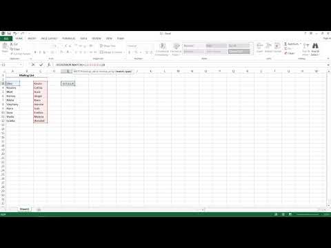 Compare Columns in Excel