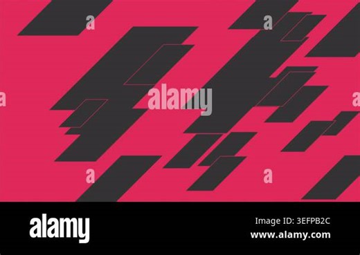 Black and pink geometric minimal abstract motion background. Seamless looping. Video animation Ultra HD 4K 3840x2160 Stock Video Footage - Alamy