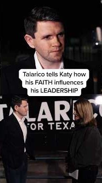 Talarico tells Katy how his FAITH influences his LEADERSHIP