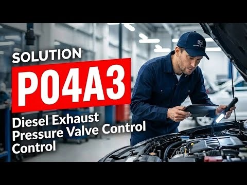 How To Fix P04A3 OBD II Error Code - Diesel Exhaust Pressure Valve Control