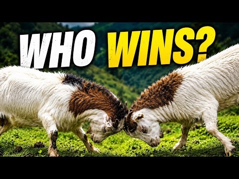 These Goats Started Fighting... But Who Won? 😳