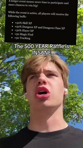 The 500 Year Raffle is HUGE