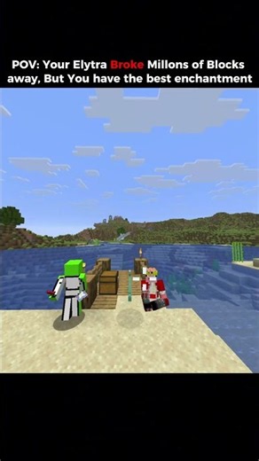 Pov Your Elytra broke millions of Blocks away but you have the best enchant...#usa