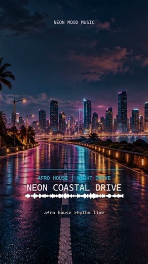 Neon Coastal Drive | Rhythm Line Visualizer #Shorts