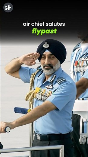 iaf air chief ap singh inspects grand flypast! #shorts