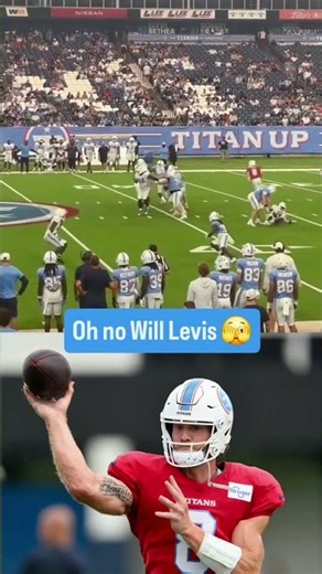 Will Levis vs. His Own Two Feet 😭 #nfl #nfltrainingcamp #bloopers