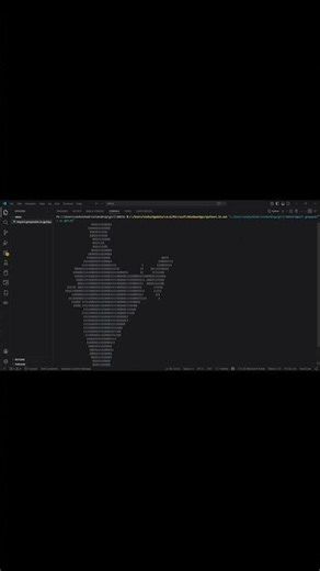 Drawing India with just Python code 🔥 #shorts #coding