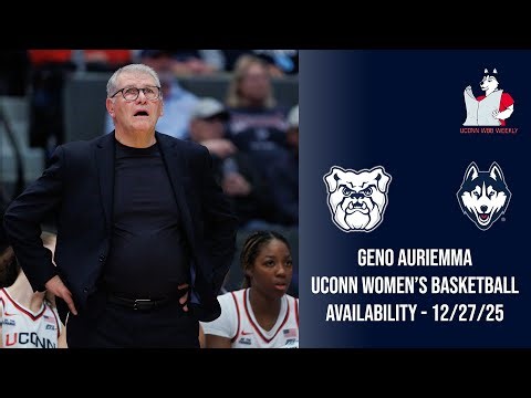AUDIO: Geno Auriemma - UConn women’s basketball pregame (Butler) - 12/27/25