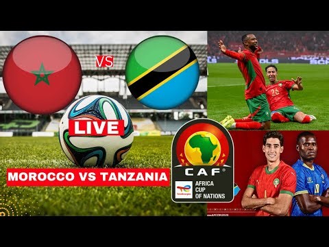 Morocco vs Tanzania 1-0 Live Africa Nations Cup AFCON Football Match Score Highlights CAF Direct