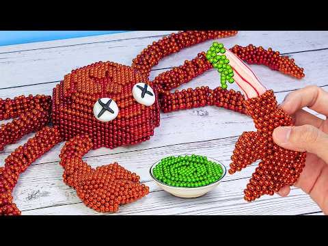 Seafood vs Fast Food? Giant KING CRAB & Spicy Wasabi Sauce Build 🦀 | ASMR Stop Motion Cooking