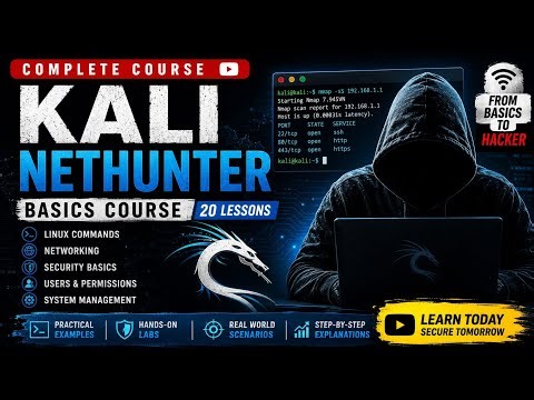🔥 Kali NetHunter Basics Course | Learn Ethical Hacking from Scratch(20 Lessons)