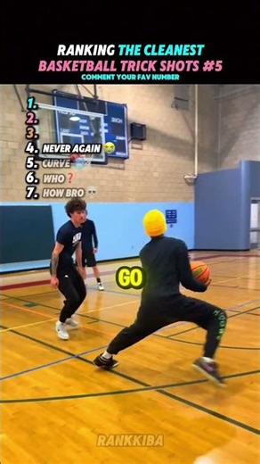 Ranking The Cleanest Basketball Trick Shots Part 5😮⛹🏼