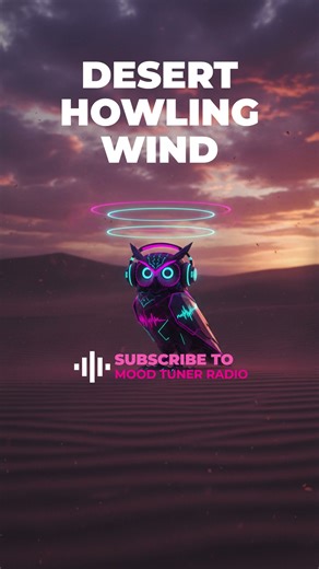 Eerie Howling Desert Wind ✦ Vast Desolate Soundscape for Deep Focus ✦ Mood Tuner Radio Session.