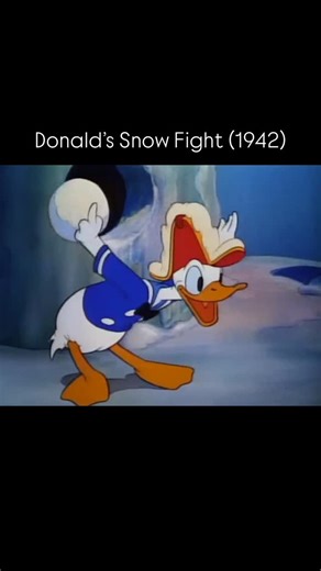 Disney History on Instagram: "When Donald and his nephews get into a snow fight, they go all out. The nephews defend their snow fortress while Donald mounts an attack from his snow ship."