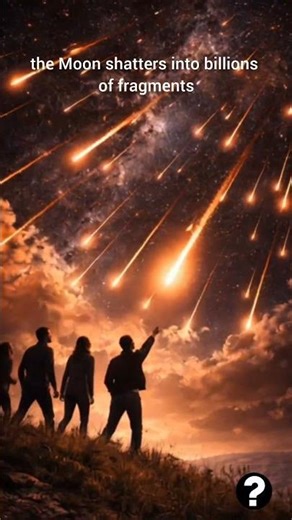 Imagine If the Moon Suddenly Exploded 🌕 #ImagineIf #Shorts #Space #Moon #whatif #cinematic #universe