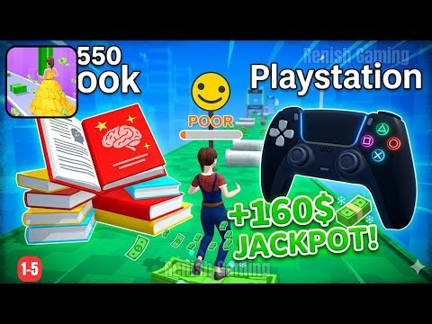 Money Run 3D Gameplay Walkthrough - Collect Millions Money Level 1-5