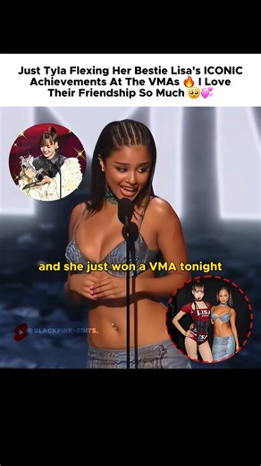 The way Tyla announced her bestie Lisa at the VMAs! 🥹🔥 #lisa #리사 #tyla #blackpink #블랙핑크