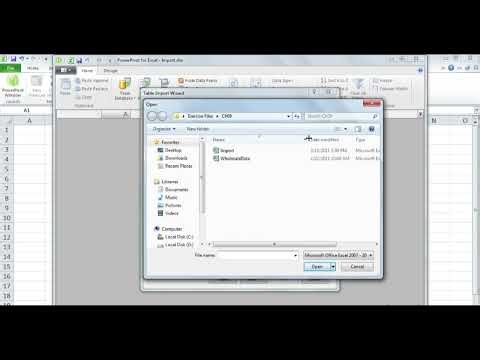 Importing PowerPivot data in Excel