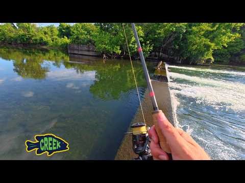 River Wading Finesse Smallmouth Fishing