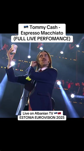 🇪🇪 Tommy Cash - Espresso Macchiato (FULL LIVE PERFORMANCE, Festivali I Kenges 64, Estonia Eurovision 2025) #eurovision #tommycash #espressomacchiato #estonia #live