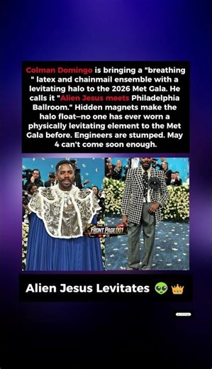 Levitating Halo at the Met Gala?! Colman Domingo’s ‘Alien Jesus’ Look Has Everyone Stunned