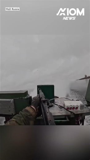 Russian Soldier Repels 10 Kamikaze Drones in Dramatic Boat Battle Near Estuary | AXIOM