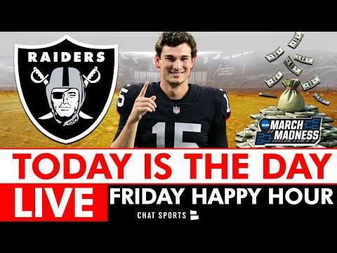 TODAY IS THE DAY! Raiders News & NFL Draft Rumors | Raiders Report Live Friday Happy Hour