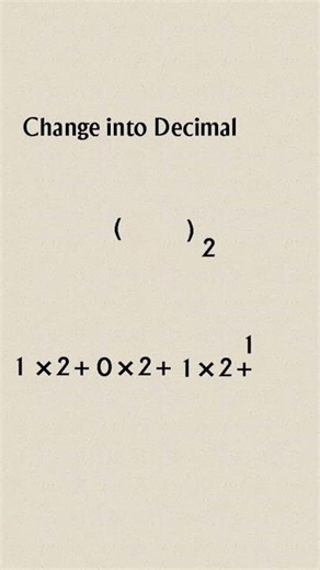Class 9 Computer Science Unit 1 | Binary to Decimal | Learn in Easy way | 🔥 #shorts
