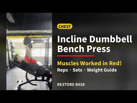 How to Do the Incline Dumbbell Bench Press | Muscles, Reps & Sets [RESTORE BASE]