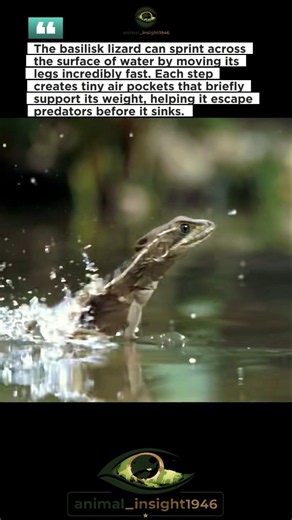 This Lizard Can Run on Water 🤔