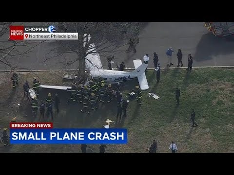 Small plane crashes in park in Philadelphia's Torresdale neighborhood