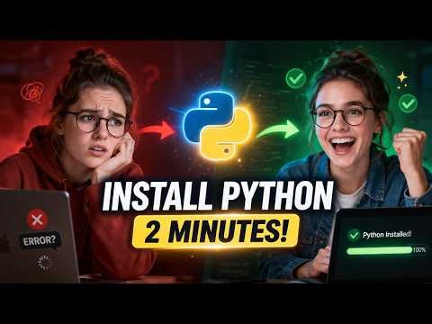 Install Python in 2 Minutes! ⚡ Beginner-Friendly Tutorial (Windows)