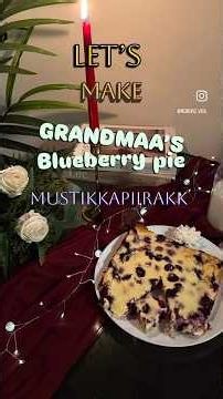 Homemade blueberry pie, baked from Finnish grandma's recipie #mustikkapiirakka #blueberrypie