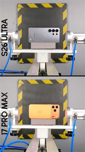 Galaxy S26 Ultra vs. iPhone 17 Pro Max Drop Test!