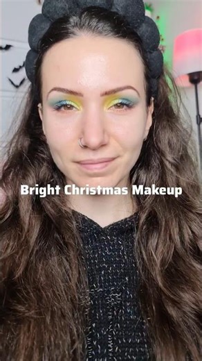 Bright eyeshadow look using Huda Beauty Python eyeshadow palette