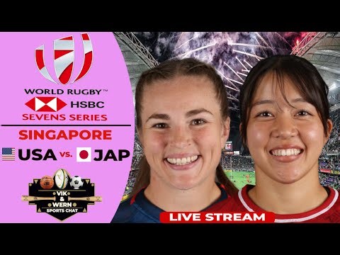 Live Women's Sevens Rugby from Singapore: USA vs Japan!