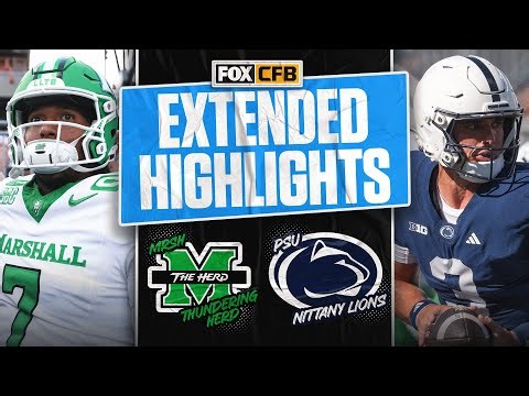 Marshall Thundering Herd vs No. 18 Penn State Nittany Lions Highlights 🏈 FOX College Football