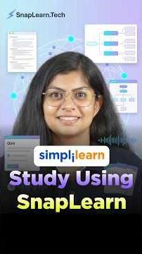 Study Using SnapLearn | Snaplearn AI Tutor | What Is Snaplearn? | Snaplearn | #Shorts | #Simplilearn