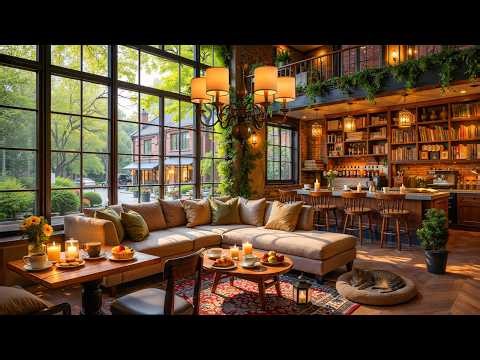 Soothing Morning Café Jazz ☕– Calm Jazz Background in a Calm and Relaxing Morning Scene